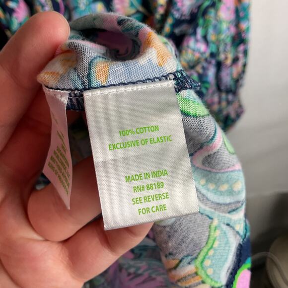 Lilly Pulitzer Diann Long Sleeve Dress High Tide Navy Shes Got Sol XXL NWT - Picture 8 of 11